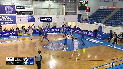 Ιωνικός-Λάρισα: «Καυτός» Χουγκάζ με 7/7 τρίποντα! (video)