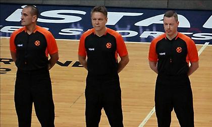 Οι διαιτητές των Ολυμπιακού, Παναθηναϊκού στην Ευρωλίγκα