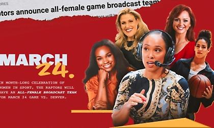 Γράφτηκε ιστορία στο ΝΒΑ: Αμιγώς… γυναικεία υπόθεση η κάλυψη του Ράπτορς-Νάγκετς!