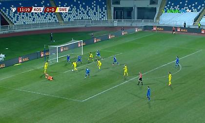 Κόσοβο-Σουηδία: Νέα ασίστ για Ιμπραΐμοβιτς με… καρατιά, 1-0 οι φιλοξενούμενοι! (video)