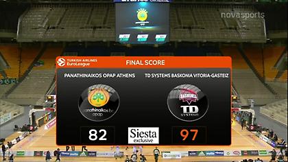 Τα highlights από την ήττα του Παναθηναϊκού κόντρα στην Μπασκόνια