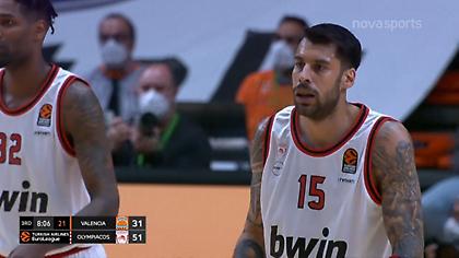 Βαλένθια-Ολυμπιακός: Στο +20 δια χειρός Πρίντεζη (video)