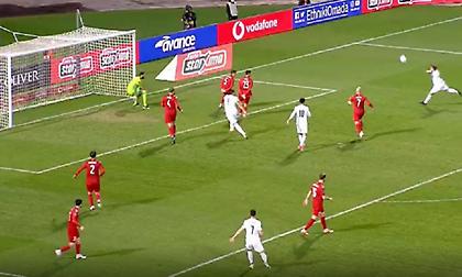 Ελλάδα-Γεωργία: To γκολ του Φορτούνη που ακυρώθηκε ως οφσάιντ (video)