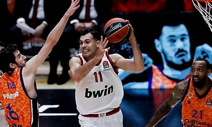 Ολυμπιακός: Δεν χάνει στην Ισπανία από Βαλένθια – Αρνητικό ρεκόρ στο τέταρτο δεκάλεπτο!