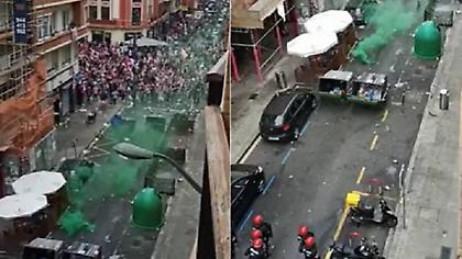 Επεισόδια οπαδών της Μπιλμπάο με την αστυνομία