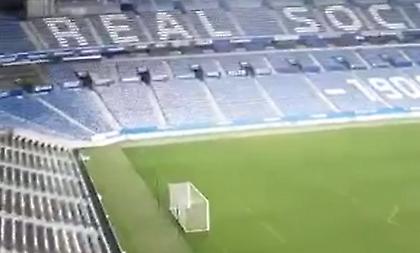 Έβαλε στο... τέρμα τον ύμνο της στο άδειο γήπεδό της η Ρεάλ Σοσιεδάδ μετά τo Κύπελλο! (video)