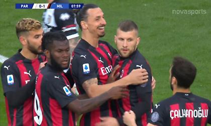 «Χτύπησε» δις στο πρώτο ημίχρονο με την Πάρμα η Μίλαν (video)