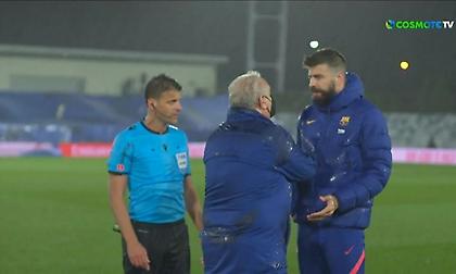 Έξαλλος ο Πικέ μετά τη λήξη του ματς (video)