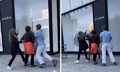 «Φύγε από εδώ μωρή, παλιοτσόλι»: Χαμός μεταξύ γυναικών έξω από πολυκατάστημα στη Γλυφάδα! (video)