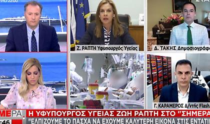 Ράπτη: Eίμαστε σε κορύφωση τρίτου κύματος- Πότε θα δούμε αποκλιμάκωση σε ΜΕΘ