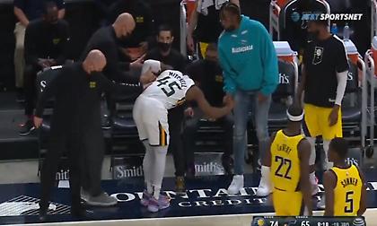 Σοκ με Μίτσελ, τραυματίστηκε στο ματς των Τζαζ με Πέισερς (video)