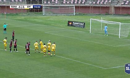 Το χαμένο πέναλτι του Αραβίδη που κόστισε ακριβά στην Παναχαϊκή (video)
