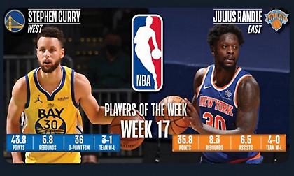 Κάρι και Ραντλ οι παίκτες της εβδομάδας