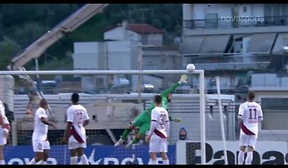 Λαμία-ΑΕΛ: Τραντάζει το δοκάρι ο Ντέλετιτς! (video)