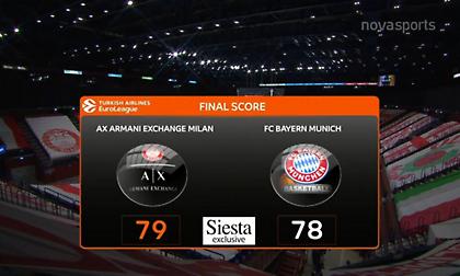 Τα highlights από την επική νίκη της Αρμάνι επί της Μπάγερν Μονάχου