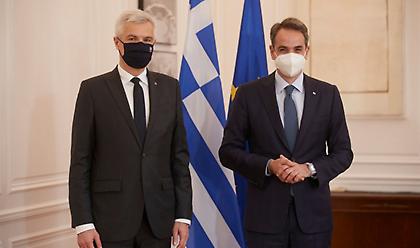 Συνάντηση Μητσοτάκη με τον Σλοβάκο υπουργό Εξωτερικών