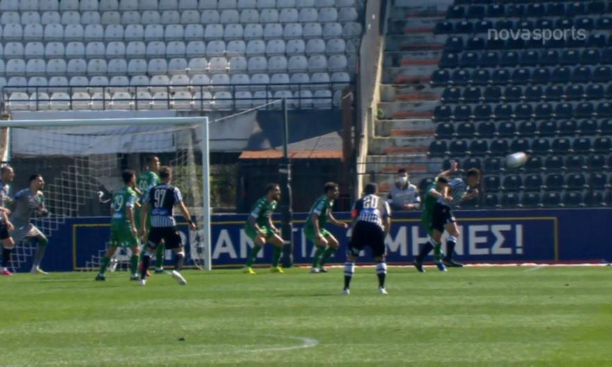 Μεγάλη ευκαιρία του ΠΑΟΚ με κεφαλιά του Σβαμπ στο 88' (video)