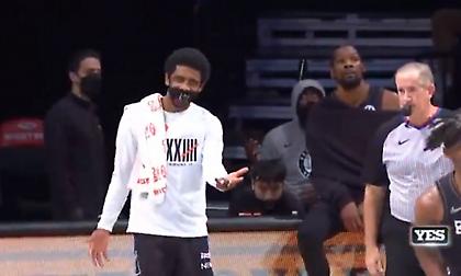 Επική αντίδραση του Ίρβινγκ σε eurostep του Μάικ Τζέιμς! (video)