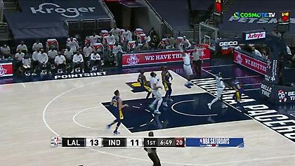 Οι… πτήσεις των Λέικερς κόντρα στους Πέισερς (video)