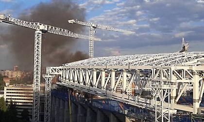 Έπιασε φωτιά στο υπό ανακατασκευή «Santiago Bernabeu»!