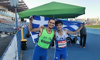 Πρωταθλητής Ευρώπης ο Γκαβέλας στα 100μ. Τ11 με guide τον Σωτήρη Γκαραγκάνη