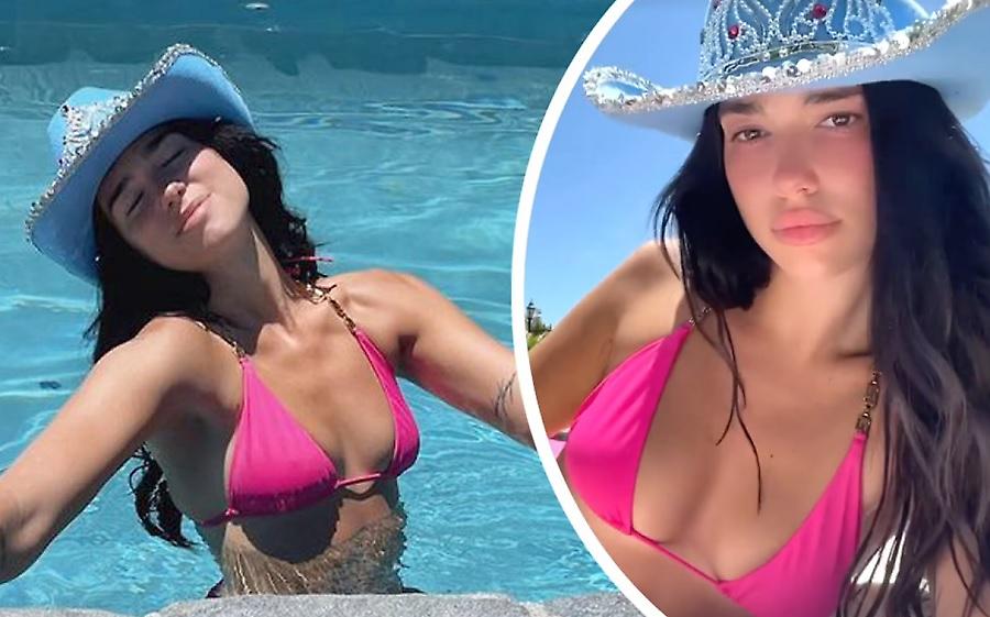 Η Dua Lipa με καυτό ροζ μπικίνι στο Μαλιμπού