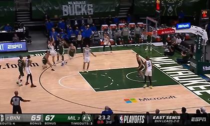 Η τάπα του Θανάση στον Τζέιμς που τρέλανε τον κόσμο των Μπακς