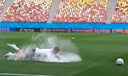 Έκαναν... νεροτσουλήθρα αντί για προπόνηση οι Αυστριακοί!