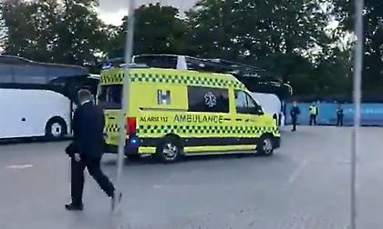 Μεταφέρθηκε στο νοσοκομείο ο Έρικσεν, παρούσα και η γυναίκα του