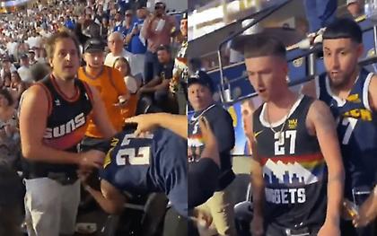 Άγριο ξύλο μεταξύ οπαδών Σανς και Νάγκετς στο γήπεδο