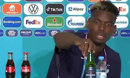 Μετά τον Κριστιάνο και ο Πογκμπά: Απομάκρυνε μπουκάλι μπύρας από μπροστά του!