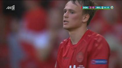 Χόρεψε την άμυνα του Βελγίου αλλά δεν κατάφερε να κάνει το 2-0 για τη Δανία ο Ντάμσγκααρντ