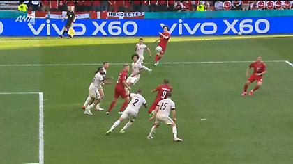 Μια ανάσα από την ισοφάριση η Δανία: Το δοκάρι του Μπρέιθγουεϊτ στο 87'