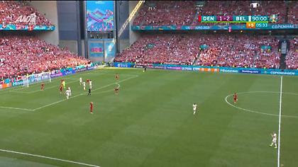 Κυνήγησαν ως το τέλος το γκολ οι Δανοί: Η ευκαιρία σε νεκρό χρόνο