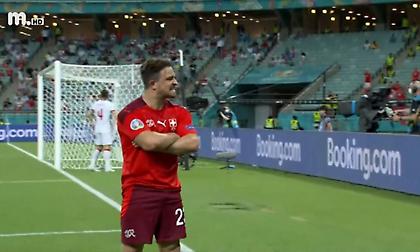 «Κεραυνός» του Σακίρι για το 3-1 της Ελβετίας!