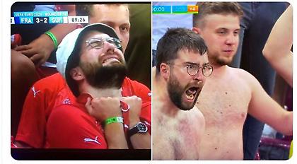 Απίστευτη σκηνή: Δύο Ελβετοί σε δύο λεπτά διαφορά!