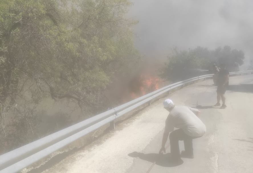 Κεφαλονιά: Η φωτιά έφτασε σε αυλές σπιτιών