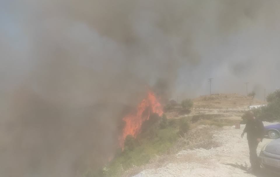 Κεφαλονιά: Η φωτιά έφτασε σε αυλές σπιτιών