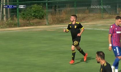 Ωραία κυκλοφορία της μπάλας και 1-1 με τον Χατζηπιρπιρίδη για τον Άρη
