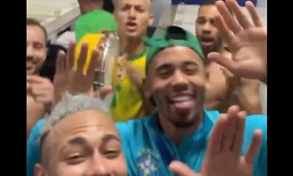 Νεϊμάρ και Ζεσούς πρωταγωνίστησαν στους πανηγυρισμούς της «Σελεσάο»!