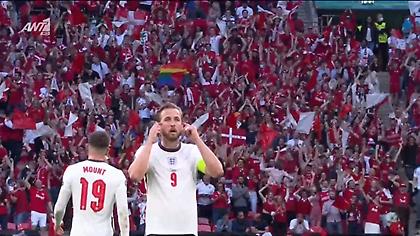 Η χειρονομία του Κέιν μετά το γκολ της Δανίας