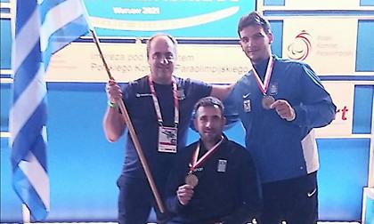 Χάλκινα μετάλλια για Τριανταφύλλου, Ντούνη στη σπάθη στο Παγκόσμιο Κύπελλο ξιφασκίας με αμαξίδιο