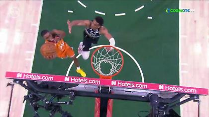 Άρχισε με τάπα και καλάθι στο ανοιχτό γήπεδο ο Γιάννης