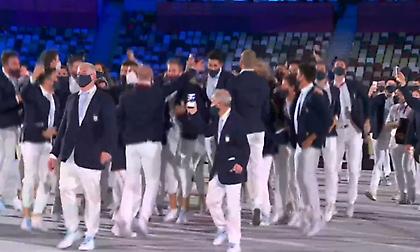 Η χορευτική είσοδος της Αργεντινής στην τελετή έναρξης