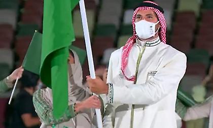 Η είσοδος της Σαουδικής Αραβίας στην τελετή έναρξης