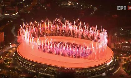 Η επίσημη κήρυξη έναρξης των Ολυμπιακών Αγώνων από τον Αυτοκράτορα της Ιαπωνίας