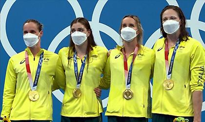 Παγκόσμιο ρεκόρ στα 4Χ100 ελεύθερο από τις Αυστραλέζες