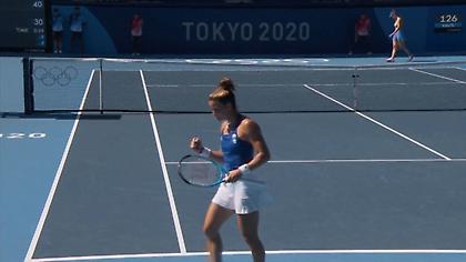 Σάκκαρη: Το πρώτο κερδισμένο γκέιμ, μειώνει σε 3-1