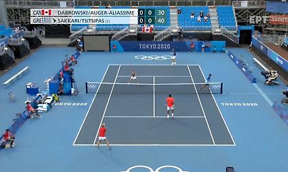 Τα highlights από την πρόκριση Τσιτσιπά/Σάκκαρη στο διπλό