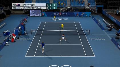 Τα highlights από την ήττα του Τσιτσιπά και της Σάκκαρη στα προημιτελικά του διπλού